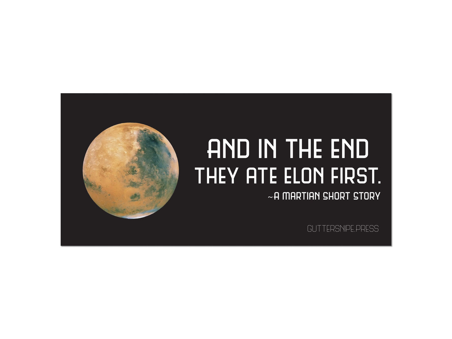 Martian Short Story Sticker