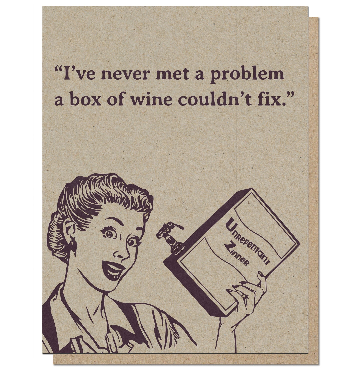 Box of Wine Problems Card