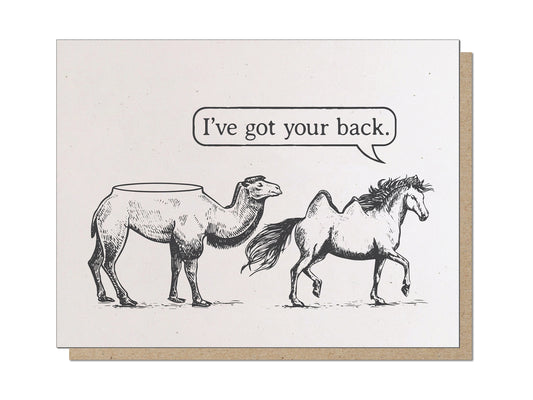 I've got your back. Everyday Greeting Card.