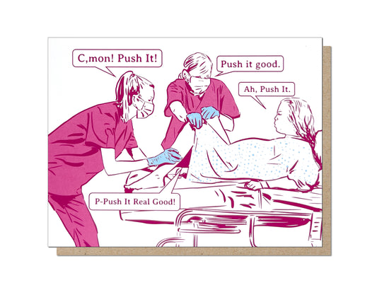 Push It Good New Baby Card