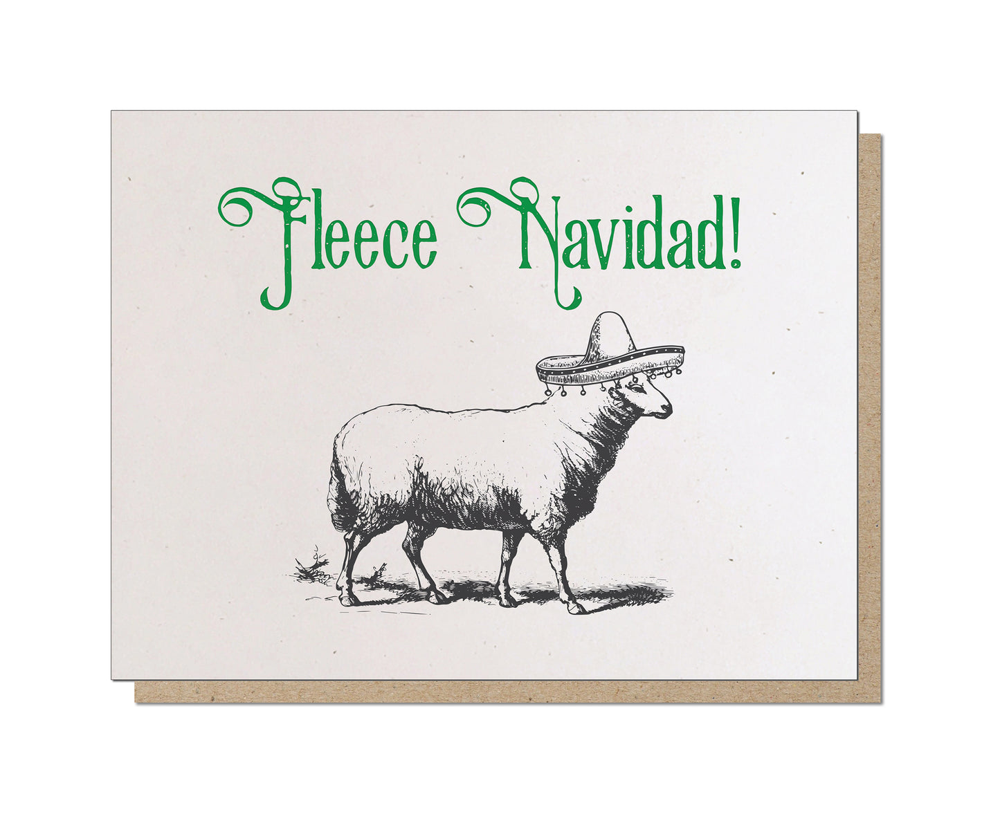 Fleece Navidad! Absurd Holiday Card!