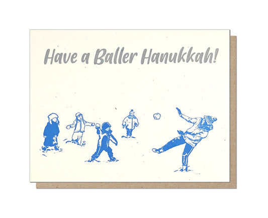 Baller Hanukkah Card