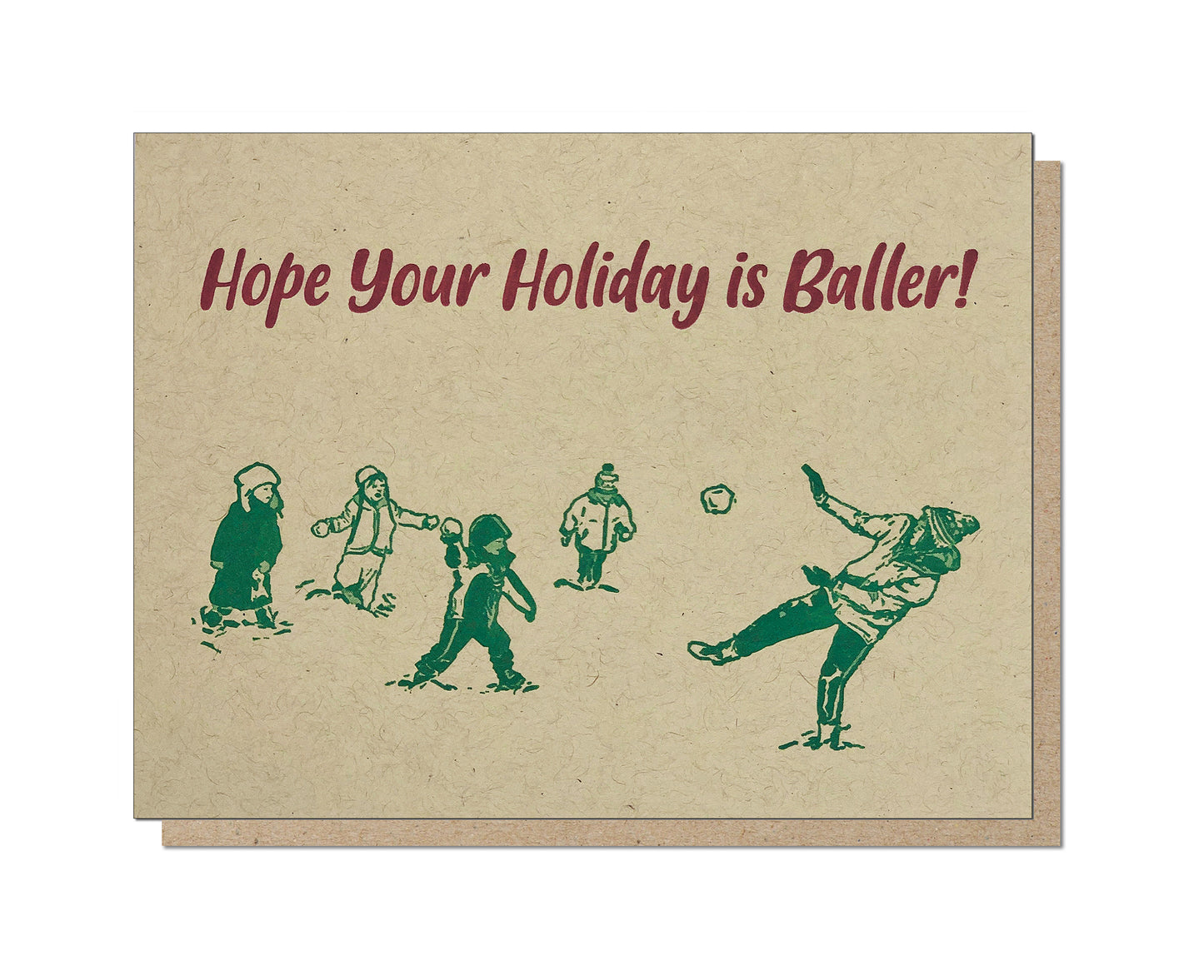 Holiday Baller Card
