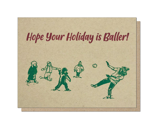 Holiday Baller Card