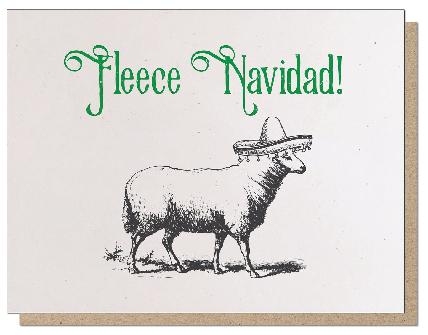 Fleece Navidad! Absurd Holiday Card!