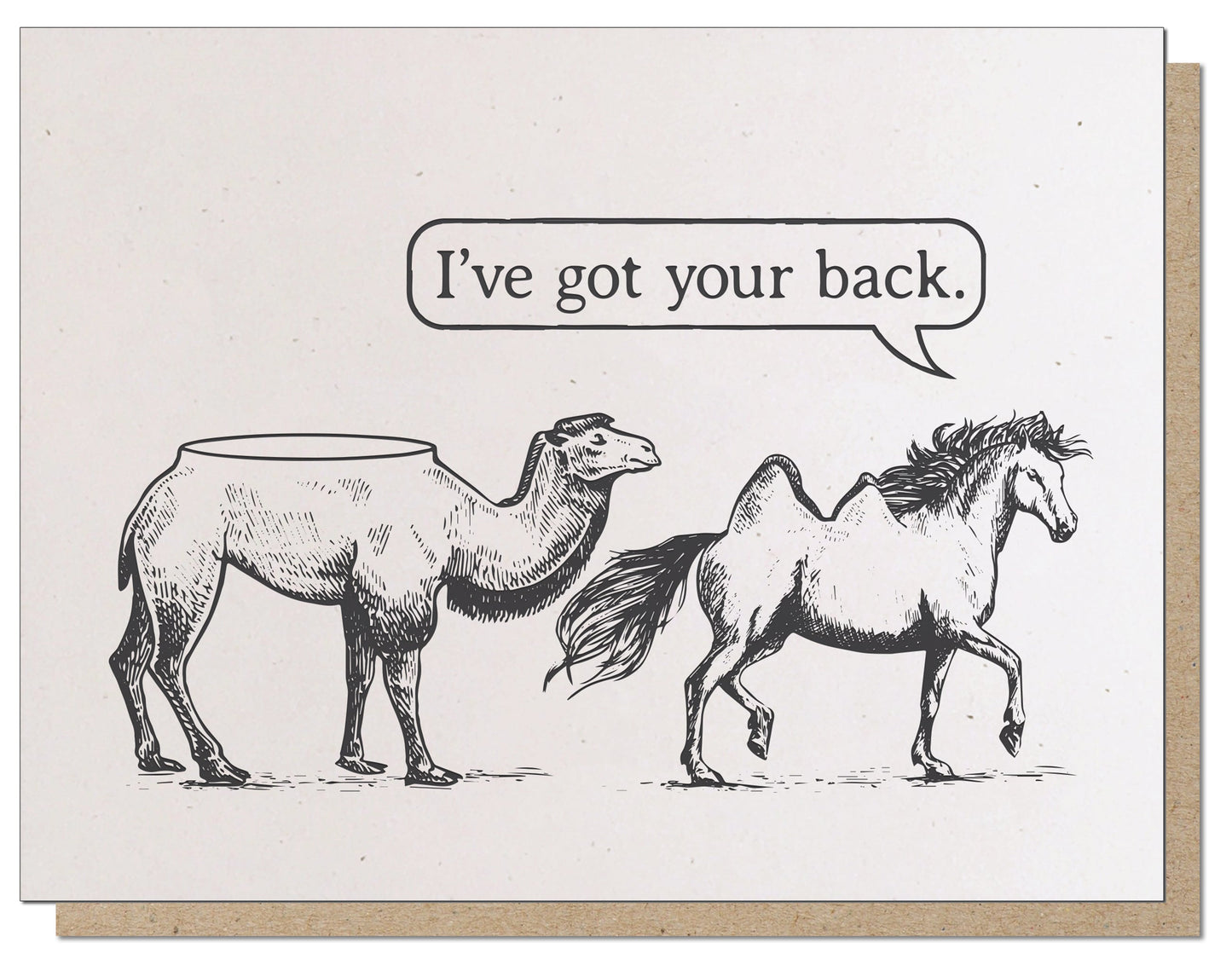 I've got your back. Everyday Greeting Card.